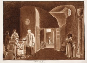 The prison of St. Paul, 1833 by Agostino Tofanelli